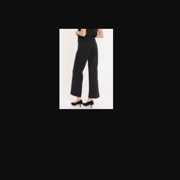 NYDJ Teresa Wide Leg Ankle Jeans - Black - Size 4 - Picture 11 of 11